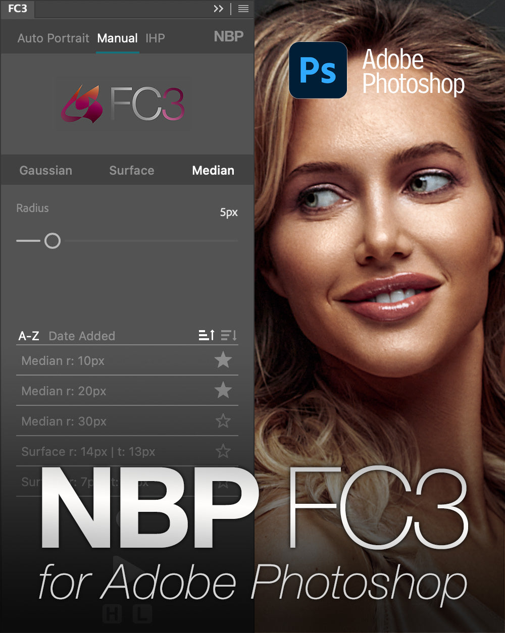 NBP FC3 Panel for Photoshop – NBP Retouch Tools